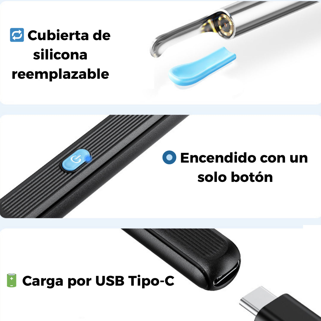 OtoView™ - Limpiador de oidos con cámara HD