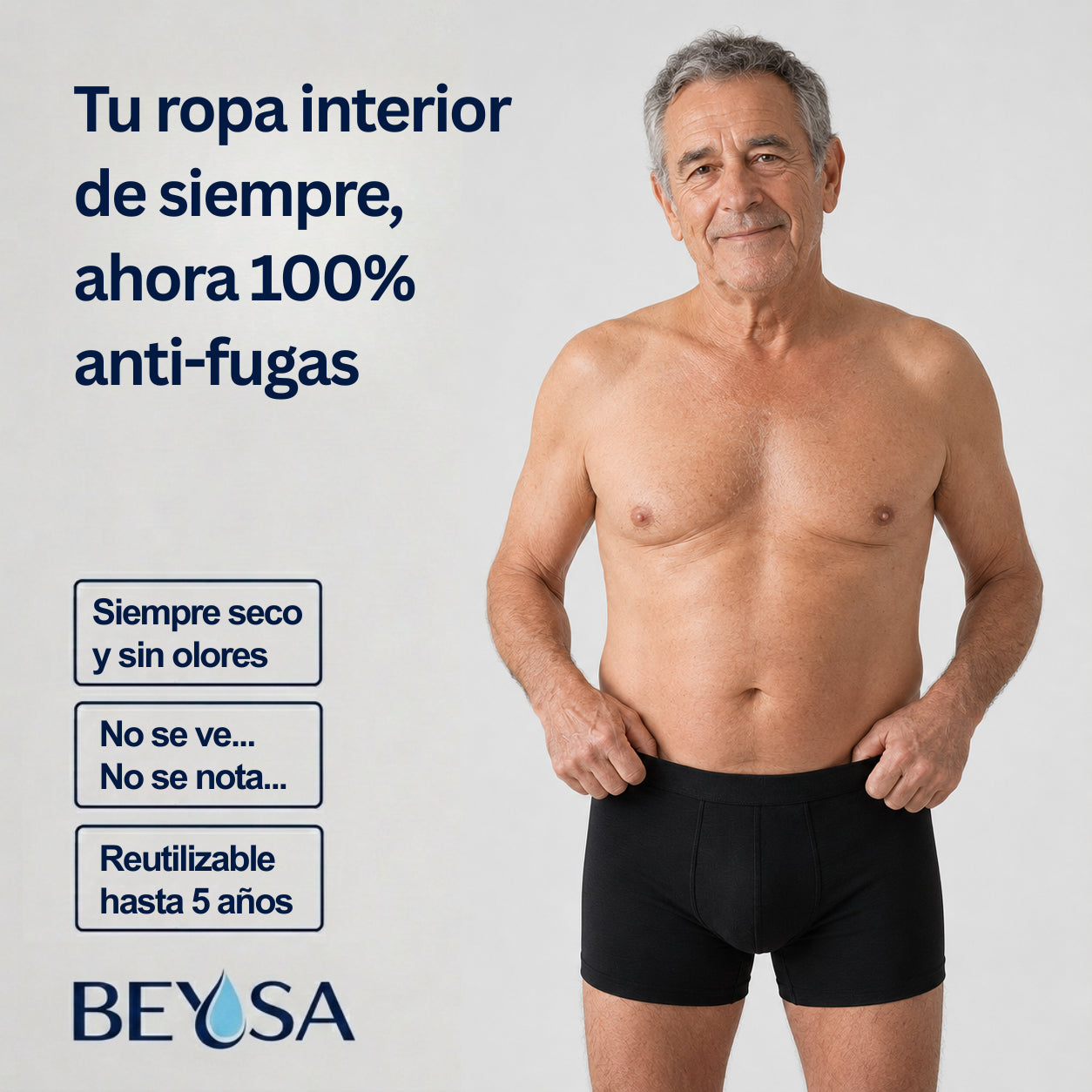 Boxer para incontinencia
